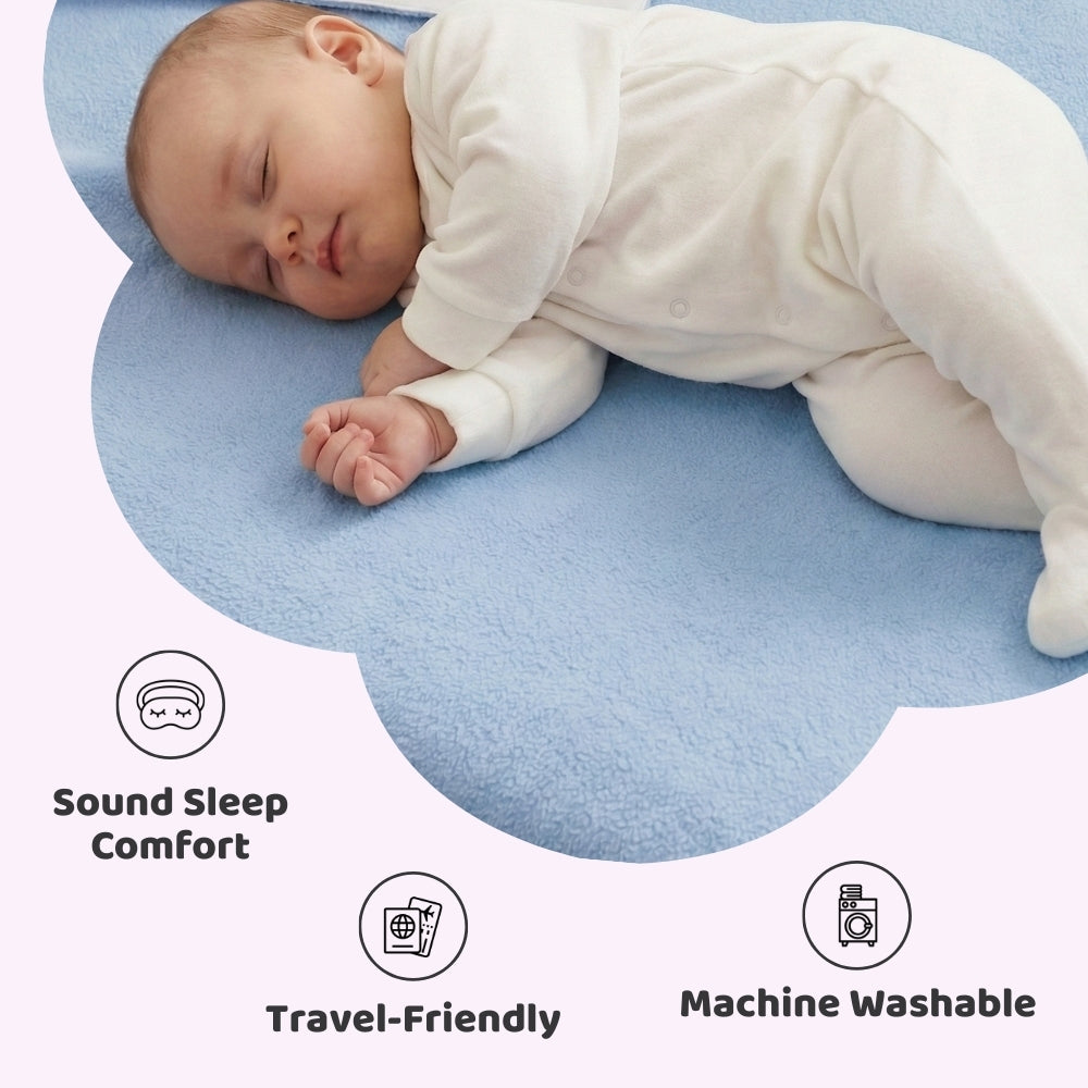 Waterproof Quick Dry Sheet for Baby, Sky & Navy Blue, Pack of 2