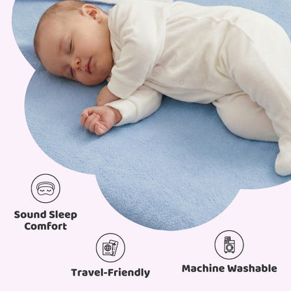 Waterproof Quick Dry Sheet for Baby, Sky & Navy Blue, Pack of 2