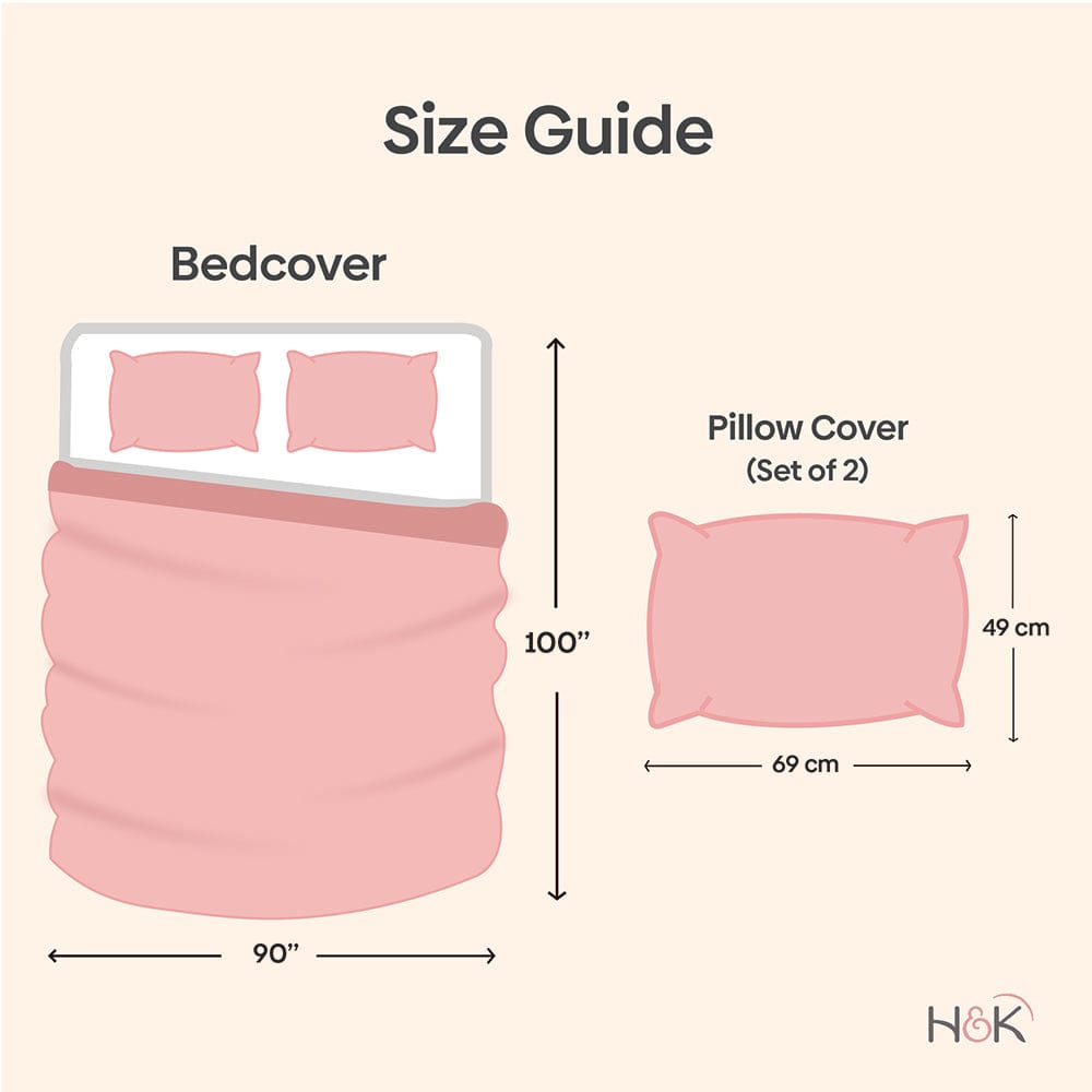 Quilted Bedcover, Rose Haze