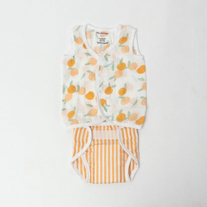 Breeze Baby Vests And Nappies Set- Tropical Twist