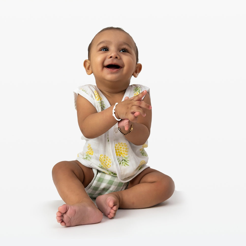 Breeze Baby Vests And Nappies Set- Tropical Twist