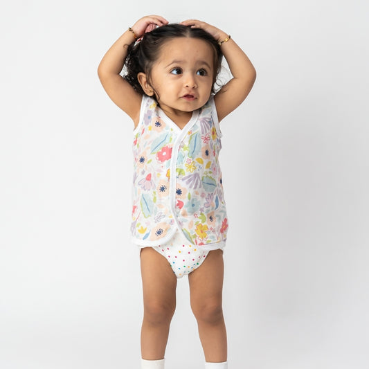 Breeze Baby Vests and nappies set- Blooming child