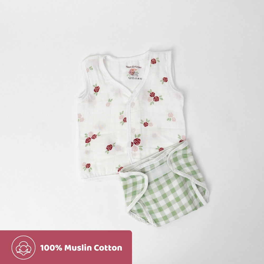 Breeze Baby Vests and nappies set- Blooming child