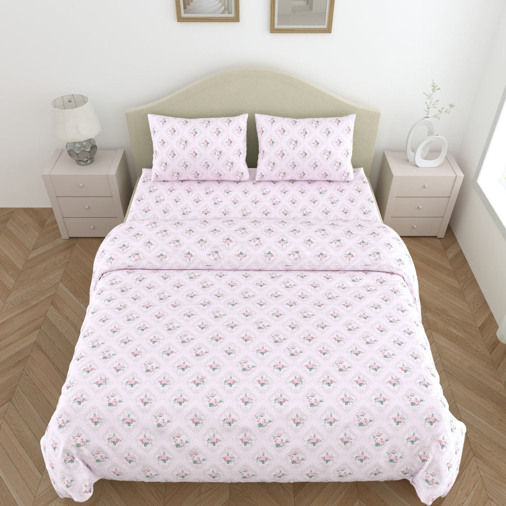 Amber Microfiber Set of 4- Bed In A Bag, Grey