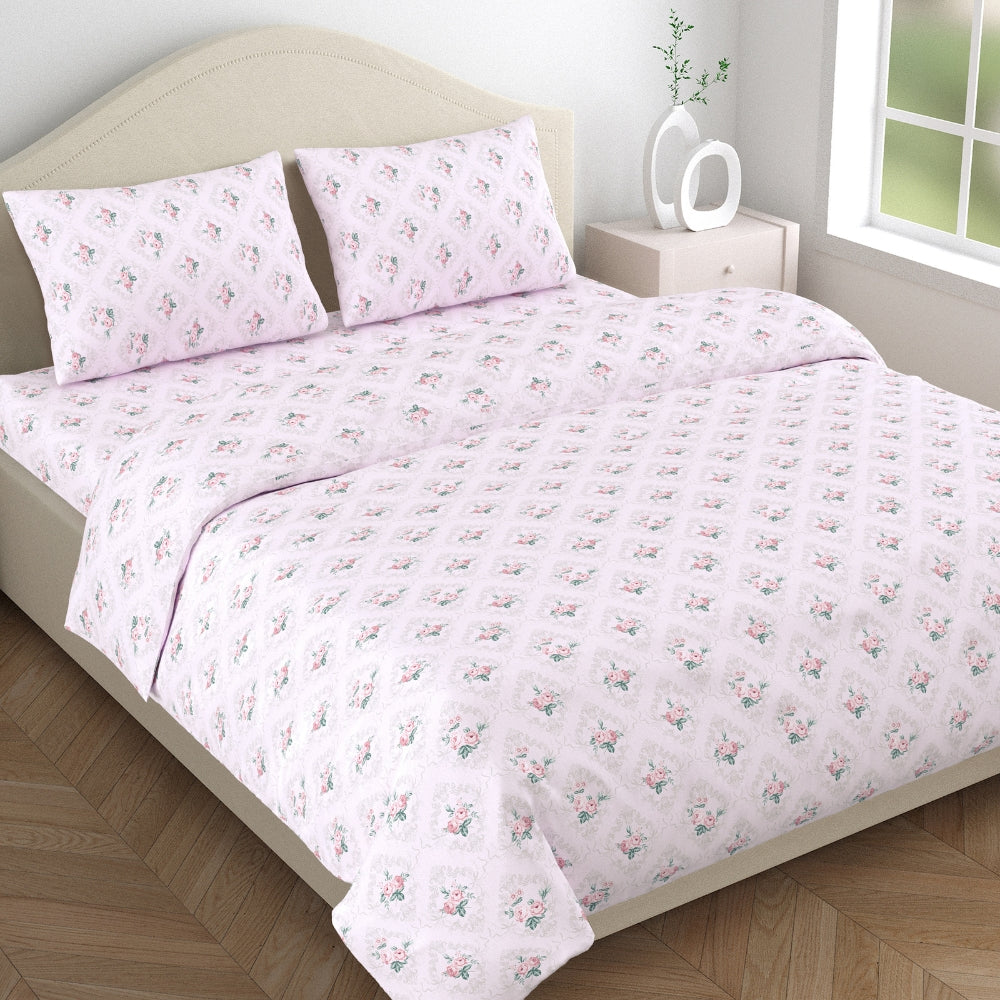 Amber Microfiber Set of 4- Bed In A Bag, Grey