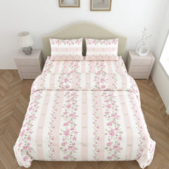 Amber Microfiber Set of 4- Bed In A Bag, Pink - Bedsheets | haus & kinder