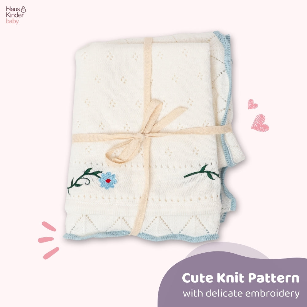 Baby Shower Gift Set-Bunny Hush, White and Blue
