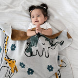 Zoo Cuddle Knitted Summer/ AC blanket