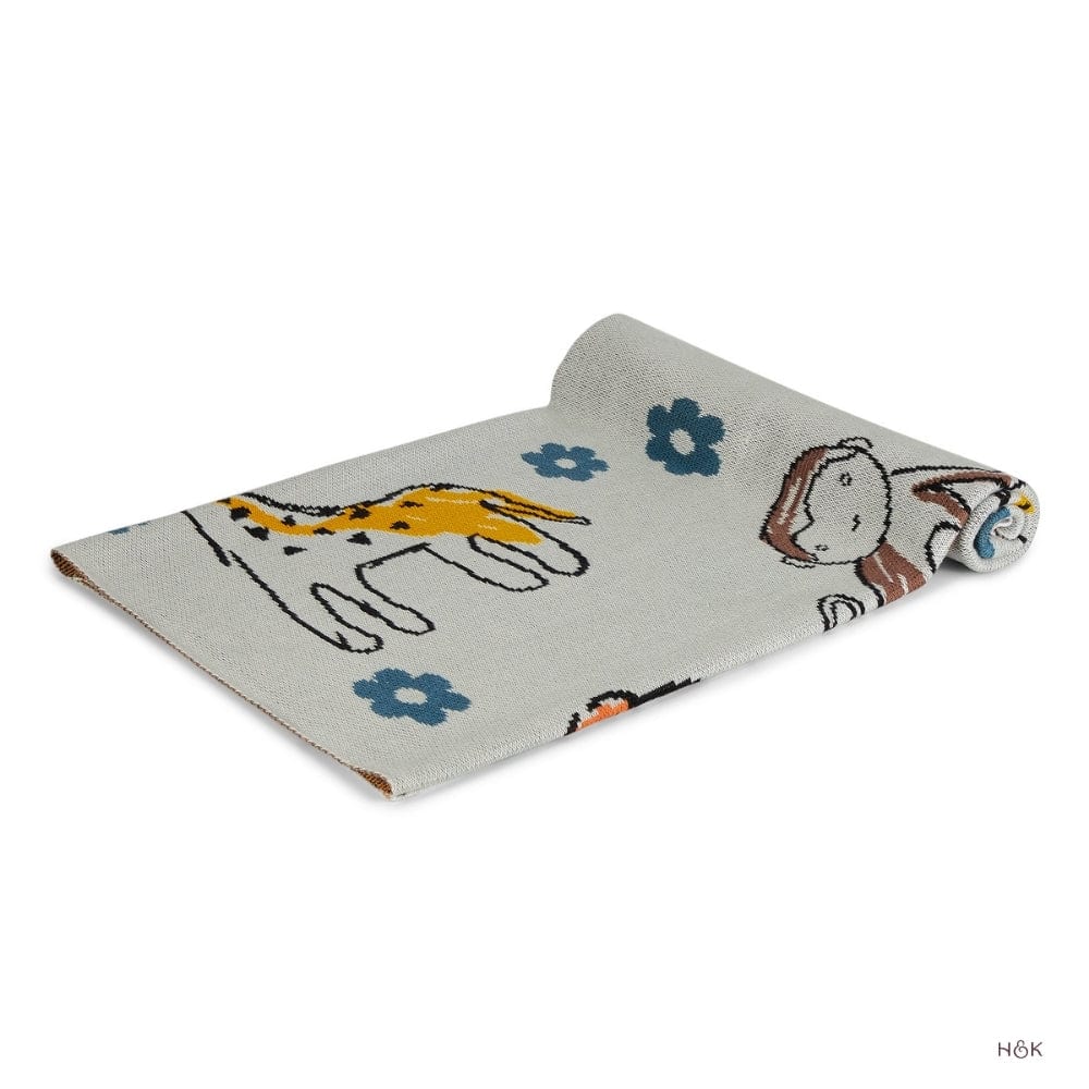 Zoo Cuddle Knitted Summer/ AC blanket