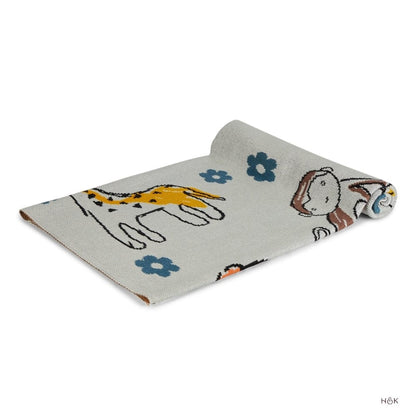 Zoo Cuddle Knitted Summer/ AC blanket