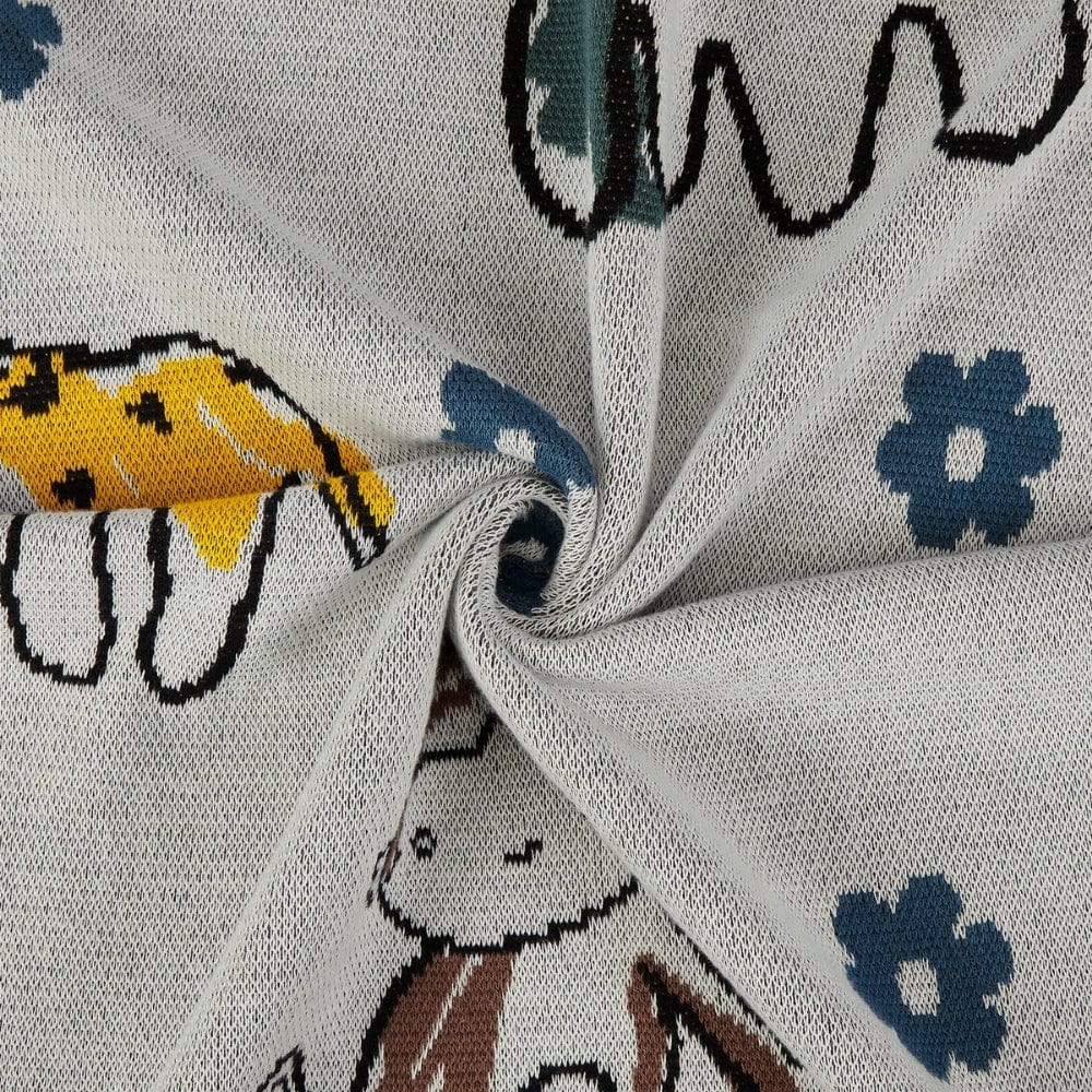Zoo Cuddle Knitted Summer/ AC blanket