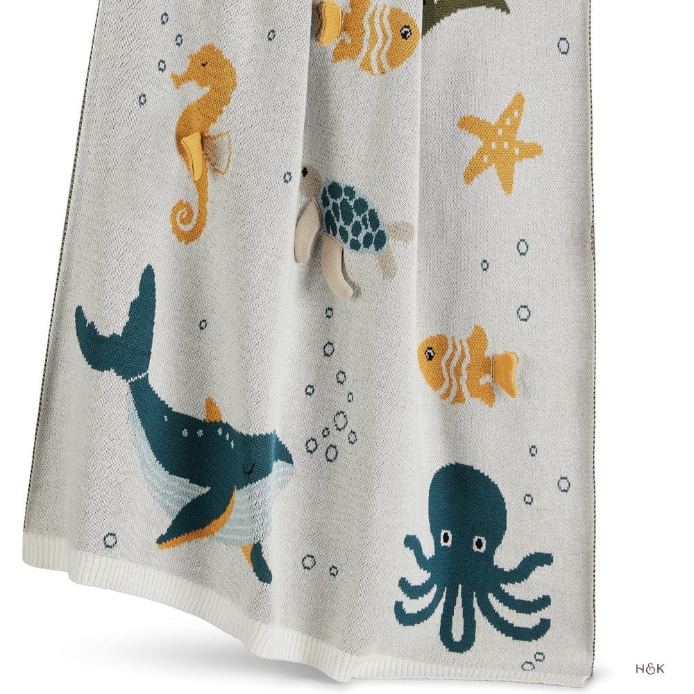 Sea Pals Knitted Summer/AC blanket