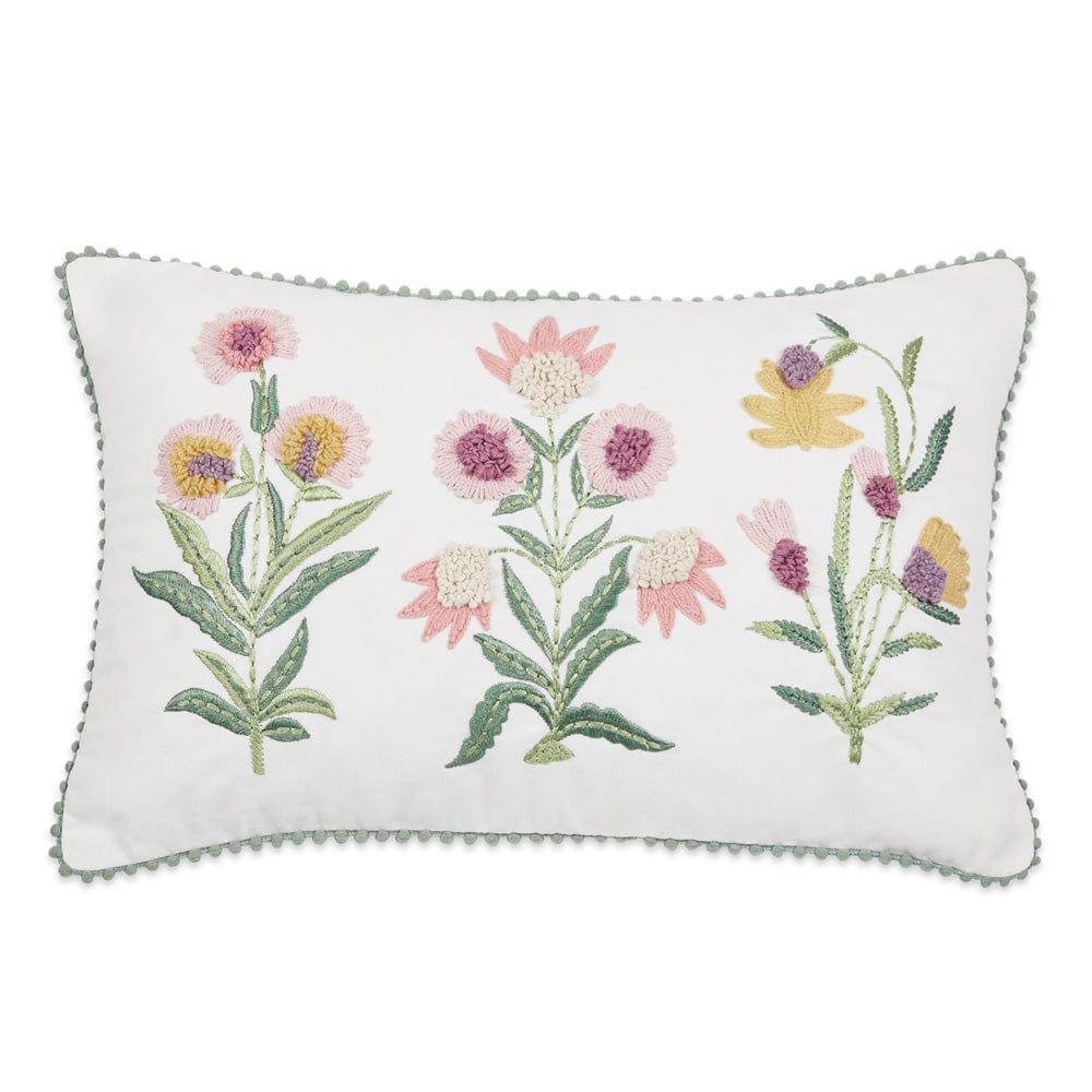 Embroidered Decorative Cushion Cover, Blossom - Cushion Covers | haus & kinder