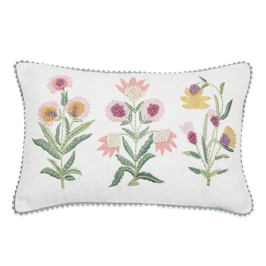 Embroidered Decorative Cushion Cover, Blossom