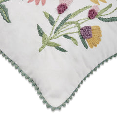 Embroidered Decorative Cushion Cover, Blossom - Cushion Covers | haus & kinder