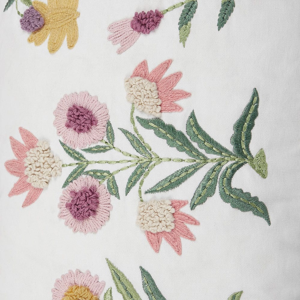 Embroidered Decorative Cushion Cover, Blossom