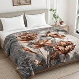 Soft Embrace Cloudy Printed Blanket, Snowflake Garden - Cloudy Blanket | haus & kinder