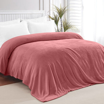 Soft Embrace Flannel Blanket, Apricot