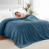 Soft Embrace Flannel Blanket, Dark Blue