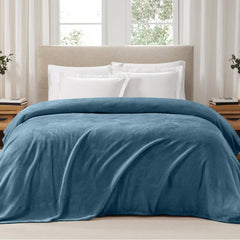 Soft Embrace Flannel Blanket, Dark Blue - Flannel Blanket | haus & kinder