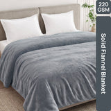 Soft Embrace Cozy Winter Flannel Blanket, Grey - Flannel Blanket | haus & kinder