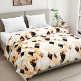Champagne Mosaic, Cozy Winter Flannel Blanket - Flannel Blanket | haus & kinder
