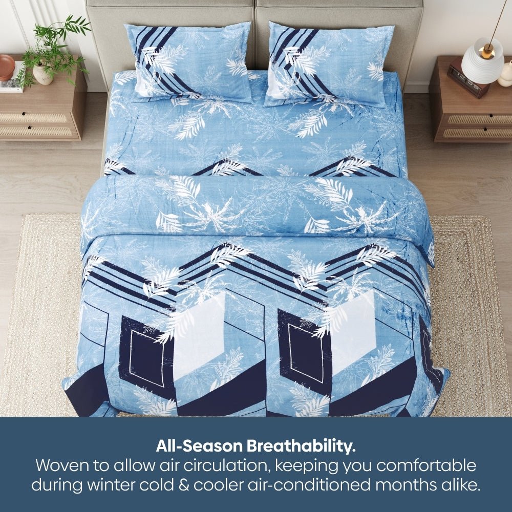 Frosted Fern, Cozy Winter Flannel Blanket - Flannel Blanket | haus & kinder