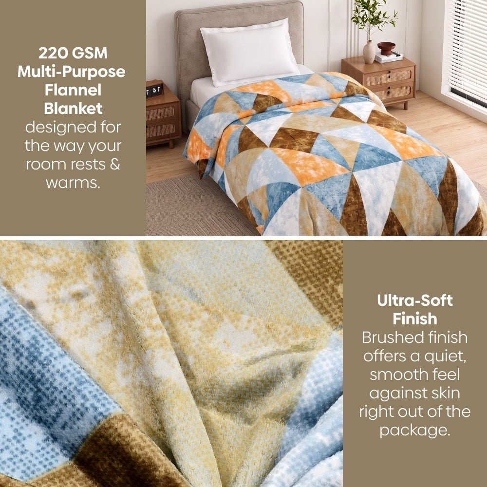 Sage Symphony, Cozy Winter Flannel Blanket - Flannel Blanket | haus & kinder