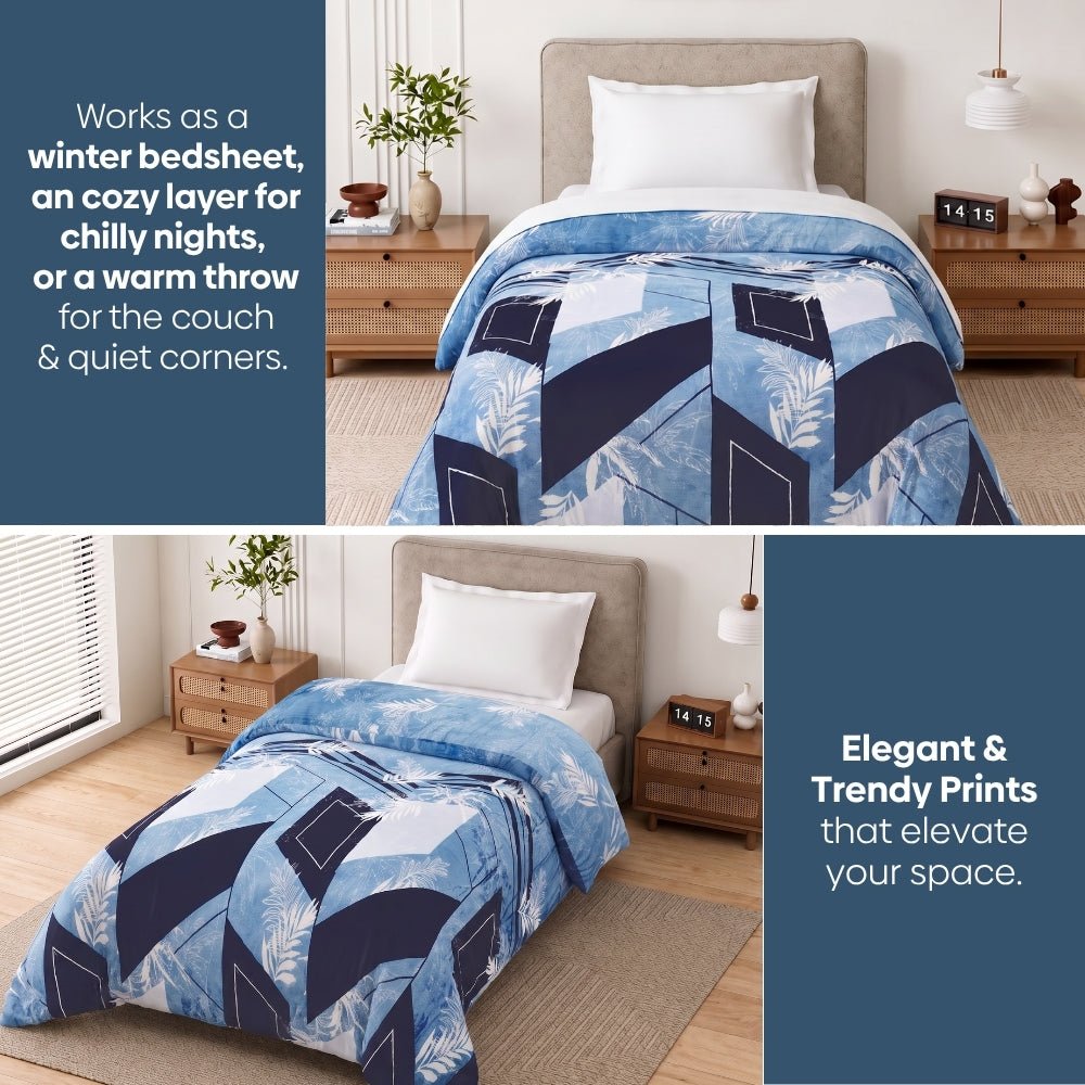 Frosted Fern, Cozy Winter Flannel Blanket - Flannel Blanket | haus & kinder