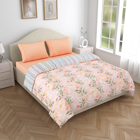 Microfibre Reversible Comforter, Blush Vineyard