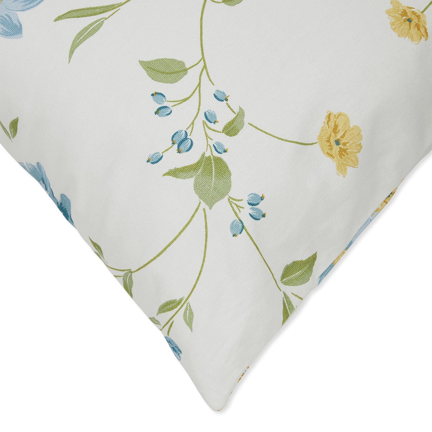 Blush Over Blue Cushion Cover, White & Blue
