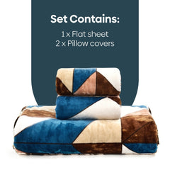 Soft Embrace Winter Bedsheet, Geometric Retreat - Winter Bedsheet | haus & kinder