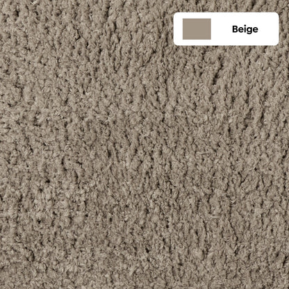 Plush Microfiber Solid Bathmat, Beige