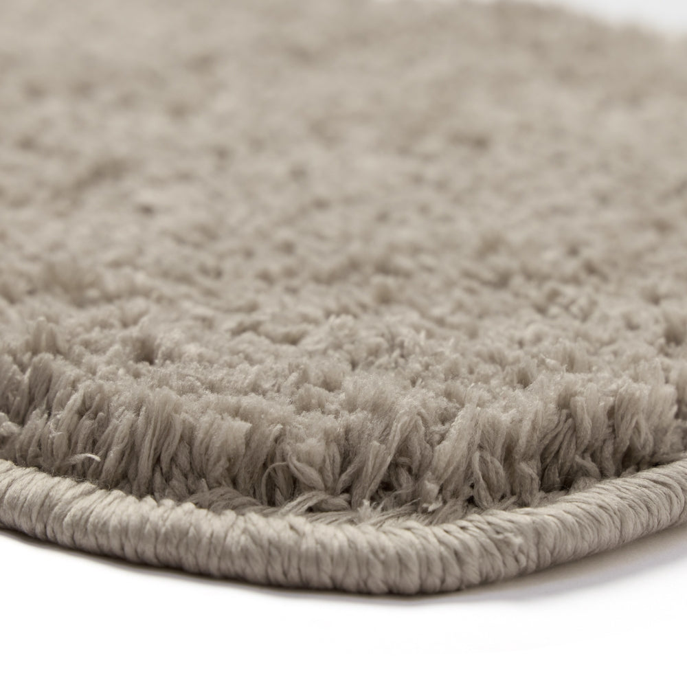Plush Microfiber Solid Bathmat, Beige