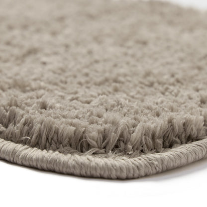 Plush Microfiber Solid Bathmat, Beige