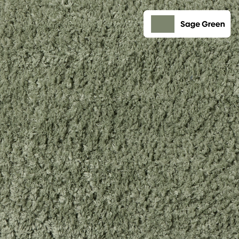 Plush Microfiber Solid Bathmat, Sage Green
