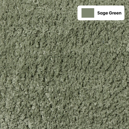 Plush Microfiber Solid Bathmat, Sage Green
