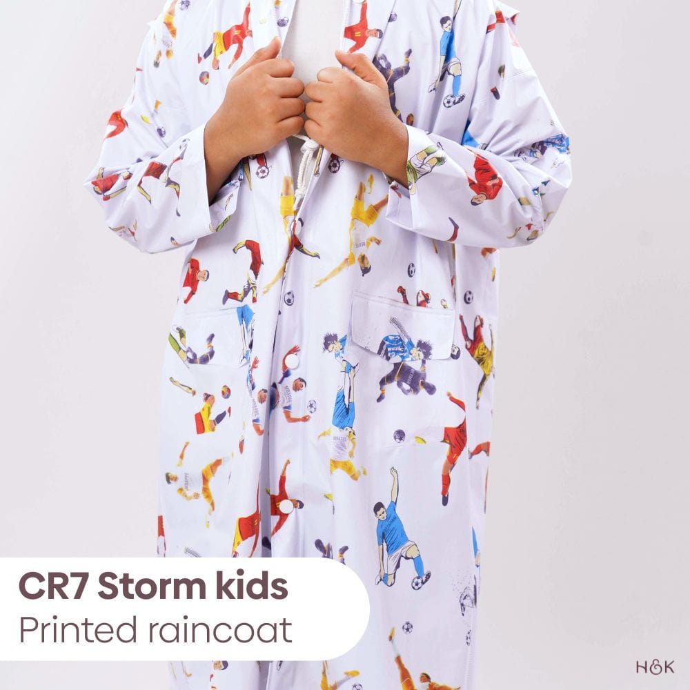 CR7 Storm Kids Printed Raincoat 6-10 yrs