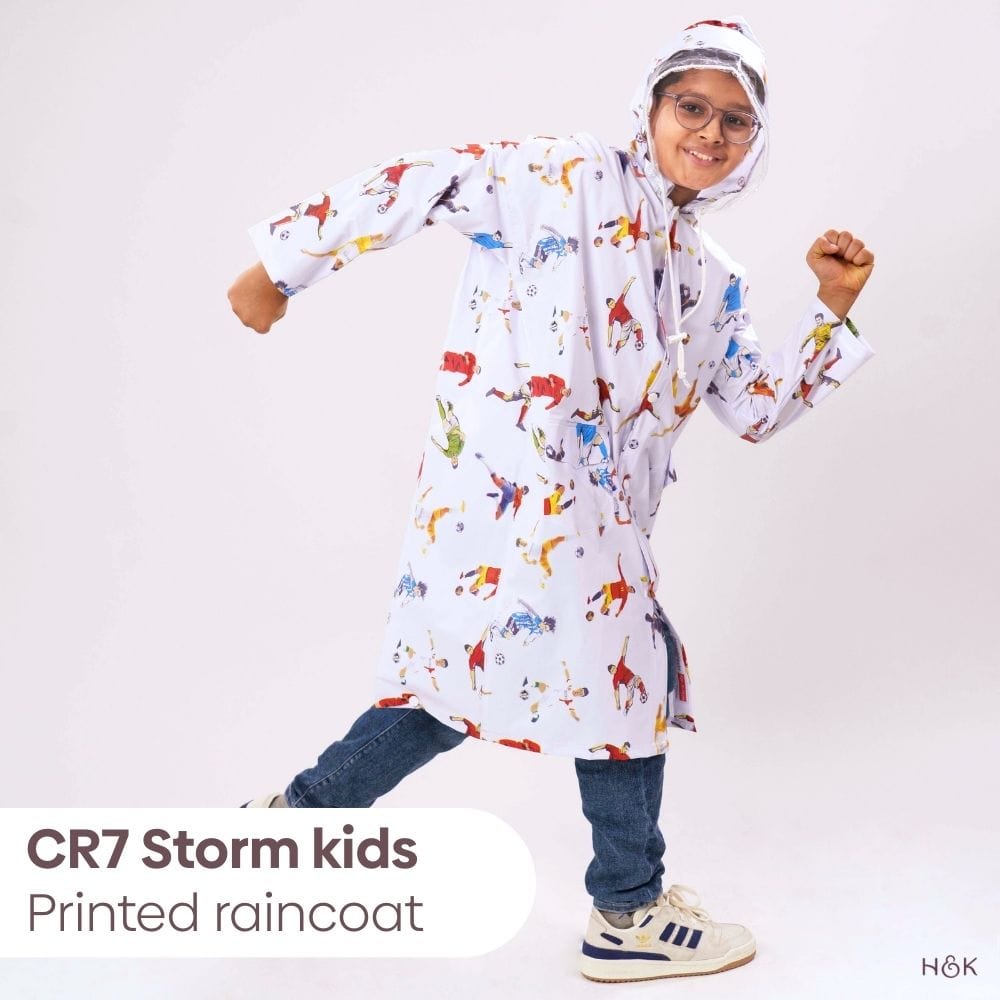 CR7 Storm Kids Printed Raincoat 6-10 yrs