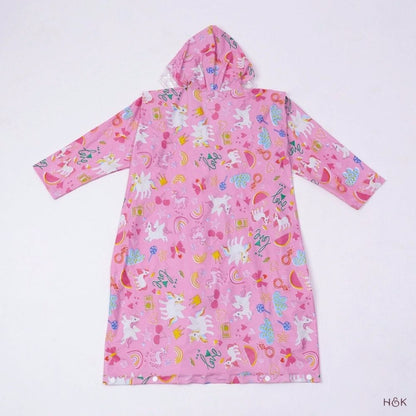 Puddlecorn Kids Printed Raincoat 6-10yrs