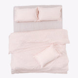 Momoiro Stripe 100% Cotton Double Bedsheet, 186TC - Double Size | haus & kinder