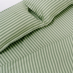 Tokiwairo Stripe 100% Cotton Double Bedsheet, 186TC - Double Size | haus & kinder