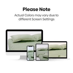 Tokiwairo Stripe 100% Cotton Double Bedsheet, 186TC - Double Size | haus & kinder