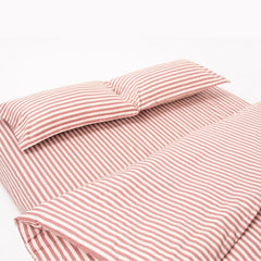 Akatsuchi Stripe, 100% Cotton King Size Bedsheet, 186 TC - King Size | haus & kinder