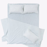 Ruri Stripe 100% Cotton Double Bedsheet, 186TC - Double Size | haus & kinder