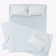 Ruri Stripe 100% Cotton Double Bedsheet, 186TC - Double Size | haus & kinder