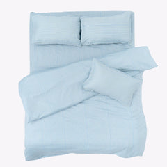 Seiran Stripe 100% Cotton Double Bedsheet, 186TC - Double Size | haus & kinder