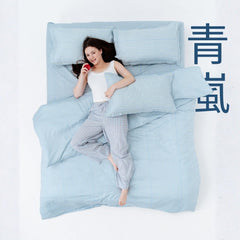 Seiran Stripe, 100% Cotton King Size Bedsheet, 186 TC - King Size | haus & kinder