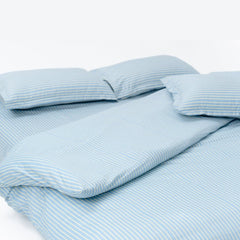 Seiran Stripe 100% Cotton Double Bedsheet, 186TC - Double Size | haus & kinder