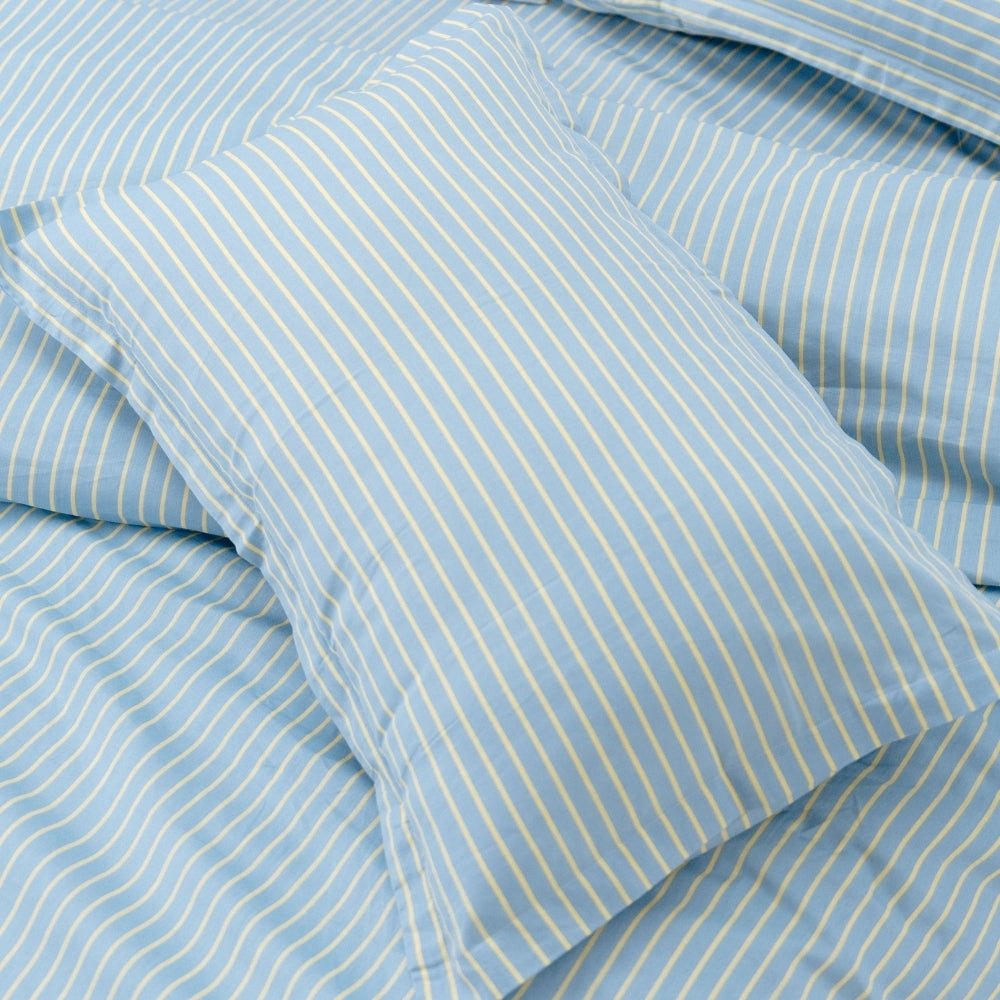 Seiran Stripe 100% Cotton Double Bedsheet, 186TC - Double Size | haus & kinder